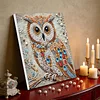 Framed Diamond Painting - Special Shaped - Owl(25x25cm)