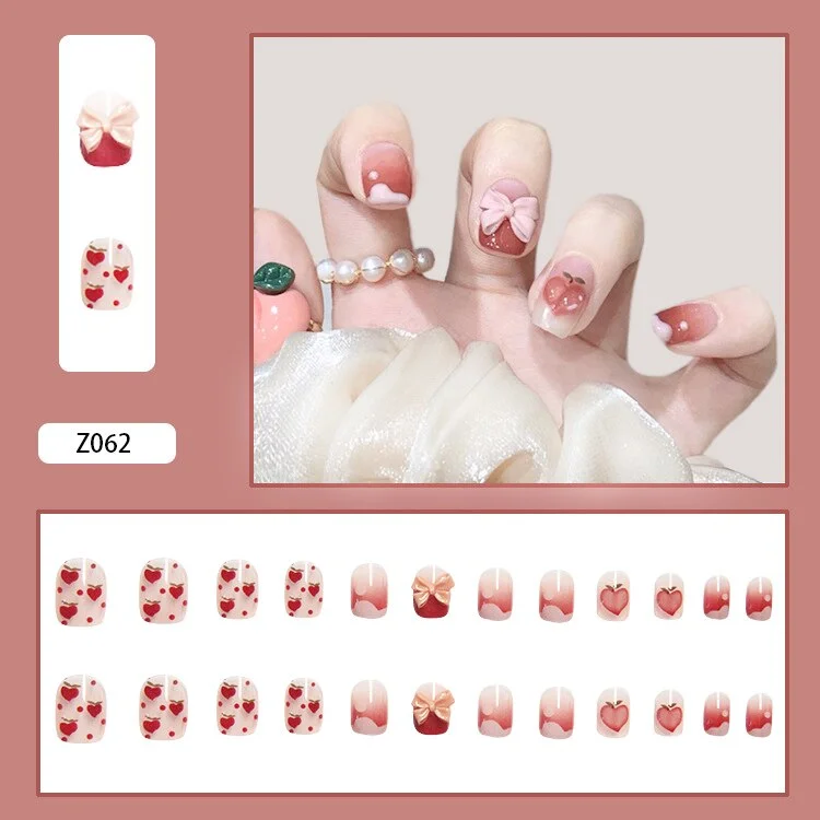 24Pcs/Set 3D Butterfly Three Dimensional Bow Bride Fresh and Elegant White Wear Remov DIY Manicure Nail Art Tools-Nail Inspo