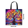 Colorful Tree Of Life-11CT DIY Stamped Cross Stitch Shopping Bag 40*40cm/15.75*15.75in