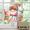 DIY Mothers Day Knitter Gnome Diamond Painting Single-sided Hanging Pendant