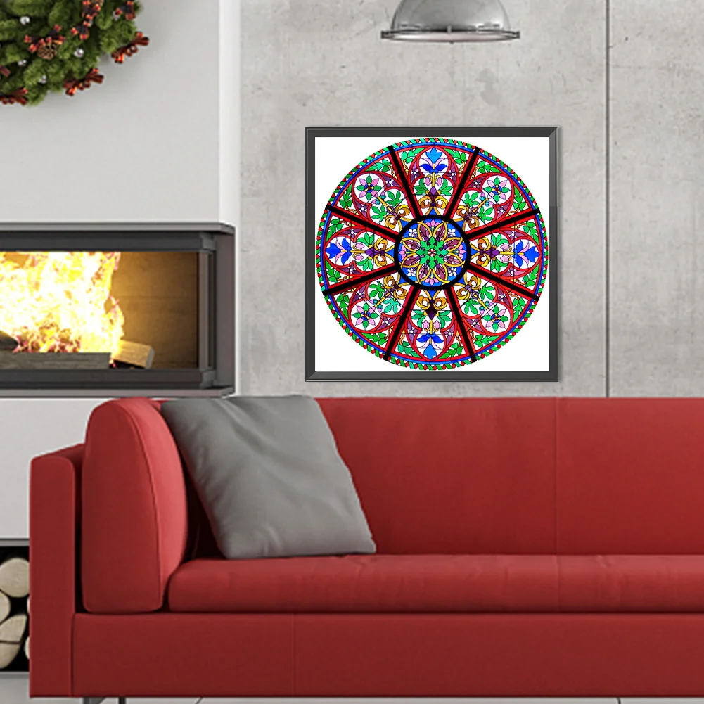 Full Round Diamond Painting 40*40cm - Mandala