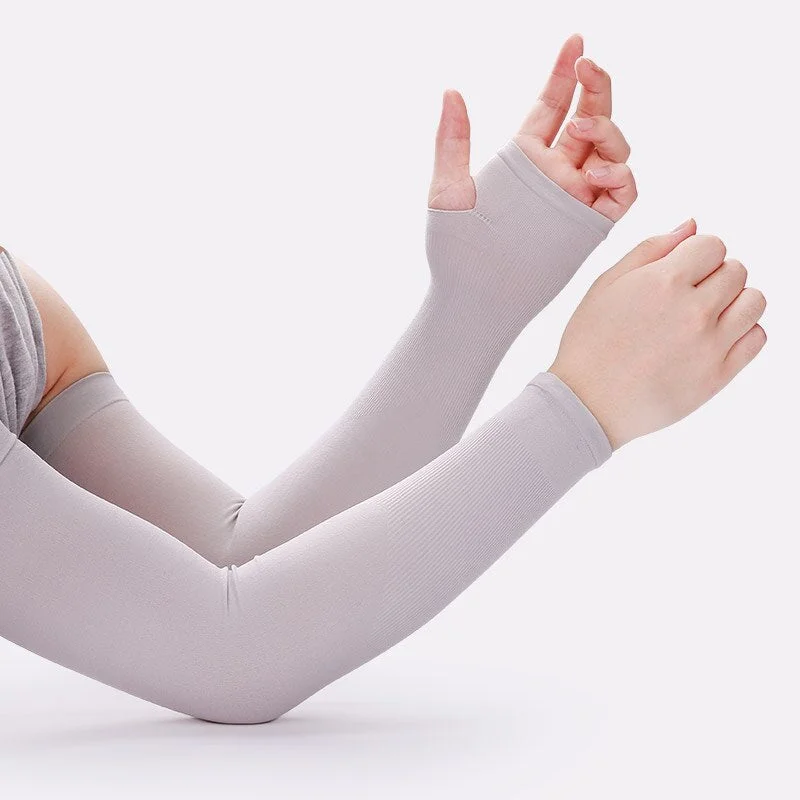Arm Warmers Women Solid Summer Breathable High Elasticity Thin Sunscreen Womens All-match Outdoor Leisure Simple Trendy Chic New