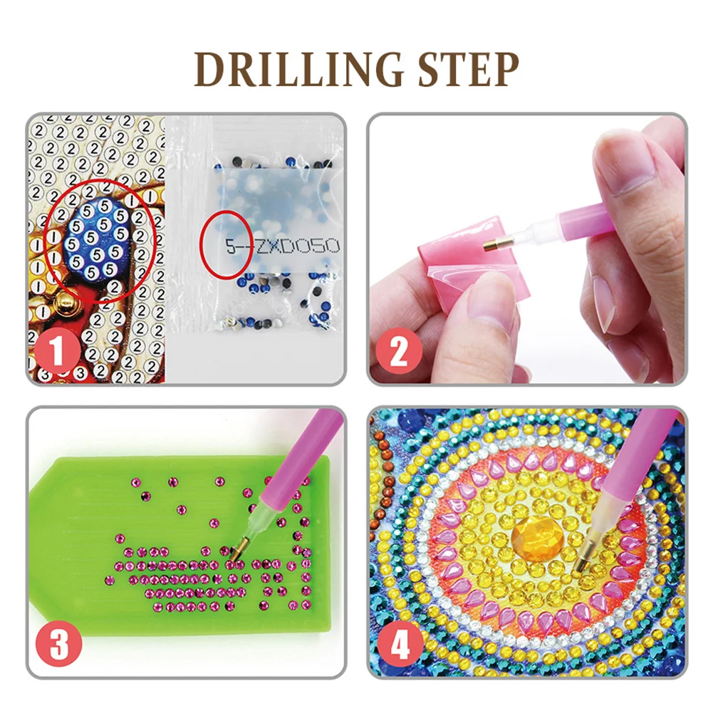 DIY Special Shaped Diamond Painting Owl LED Light Cross Stitch Embroidery