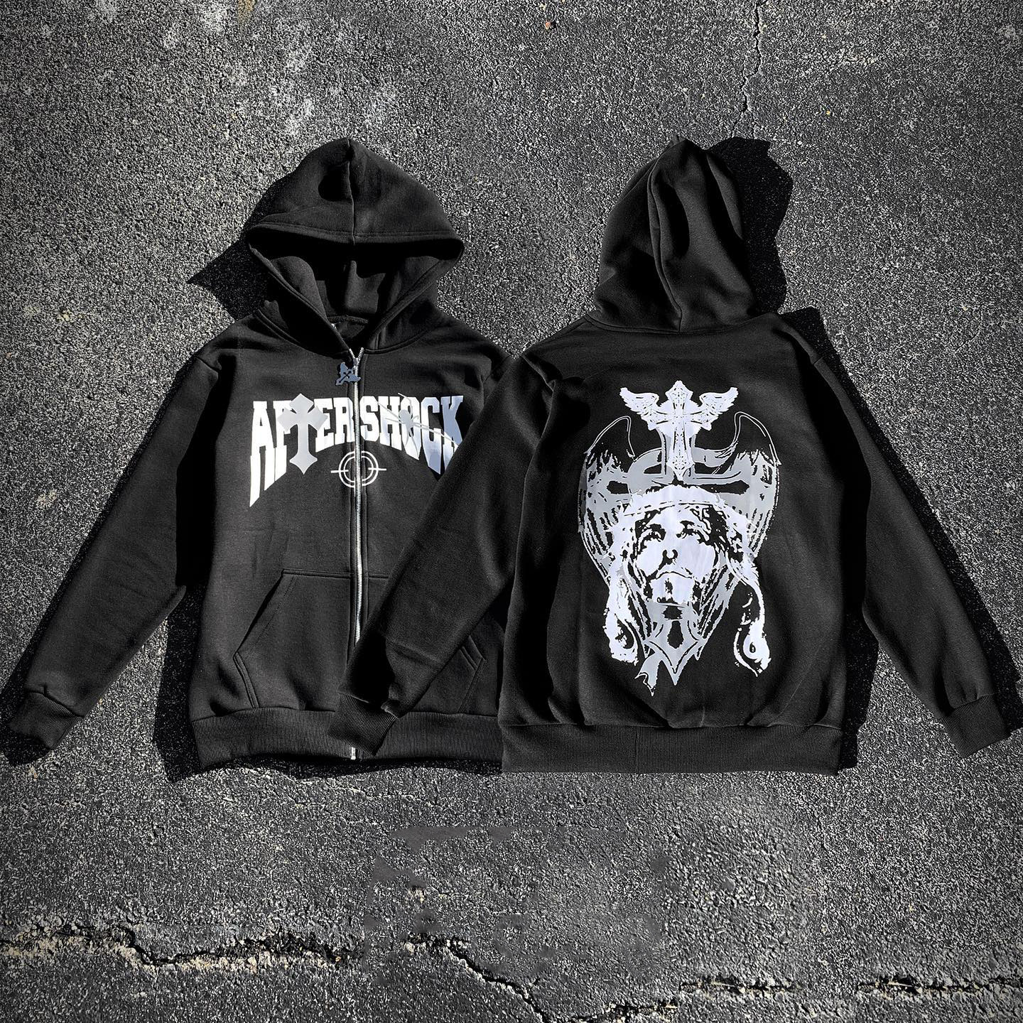 Jesus Cross Zip-Up Hoodie