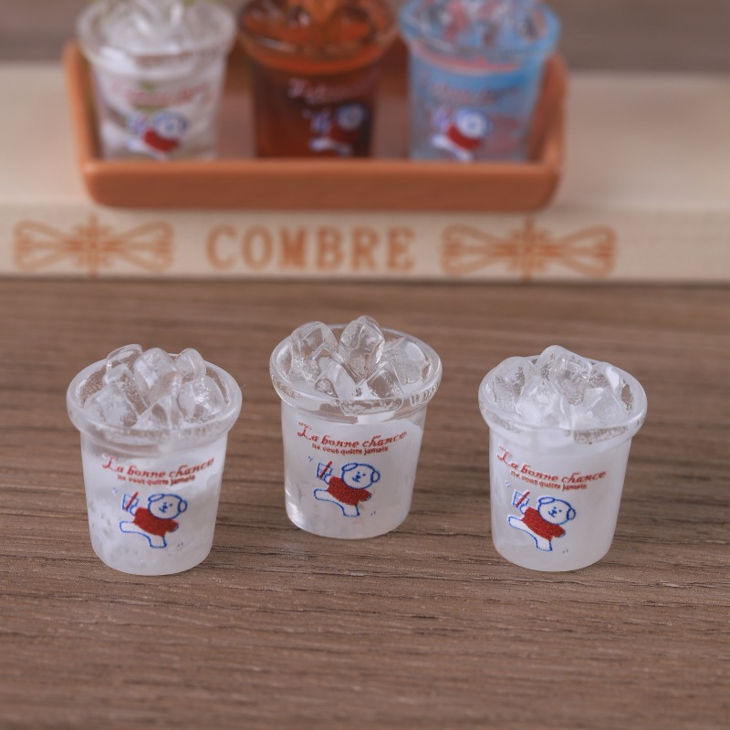 Mini Dog Pattern Drink Cup Charms