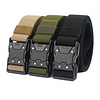 Men'S Outdoor Sports And Casual Nylon Elastic Buckle Automatic Tactical Canvas Belt by Inlyline