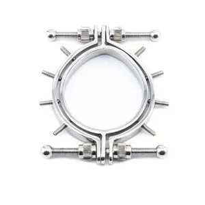 Spiked Egg Shaped Adjustable Pussy Clamp | 4 Screw Spikes per side ...