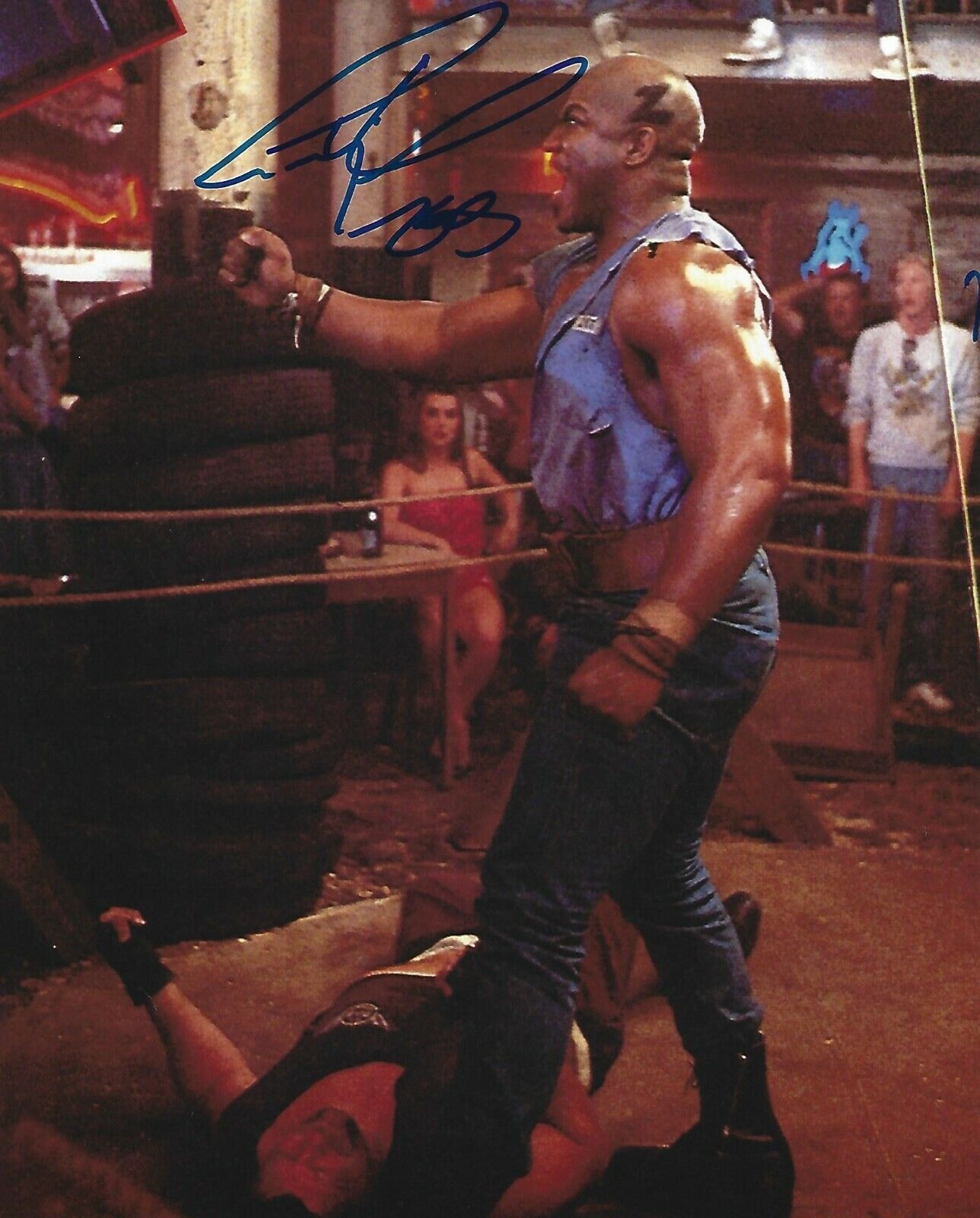 Tiny Lister Zeus Signed 8x10 Photo Poster painting WWE No Holds Barred Movie Picture Autograph 3