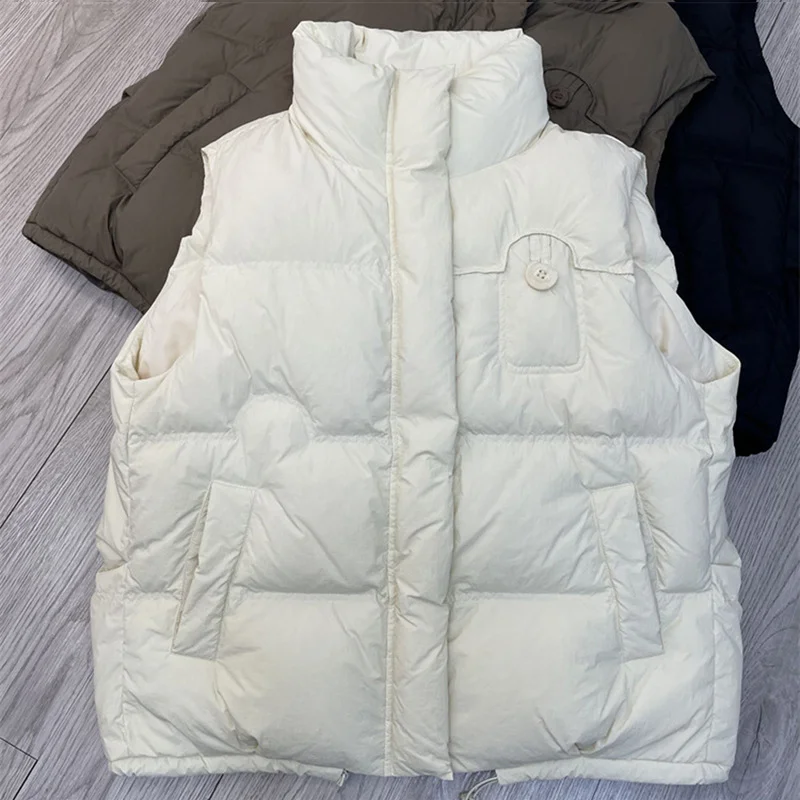 Toloer 24 Winter New Style Padded Jacket Female Korean Version Loose Wear Vest Vest European Goods Thick Warm Short Coat-Outfit Ideas