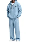 Men's Waffle-Knit Casual Hooded Sweatsuit