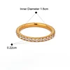 Stylish Rhinestone Zircon Pearl Golden Rings