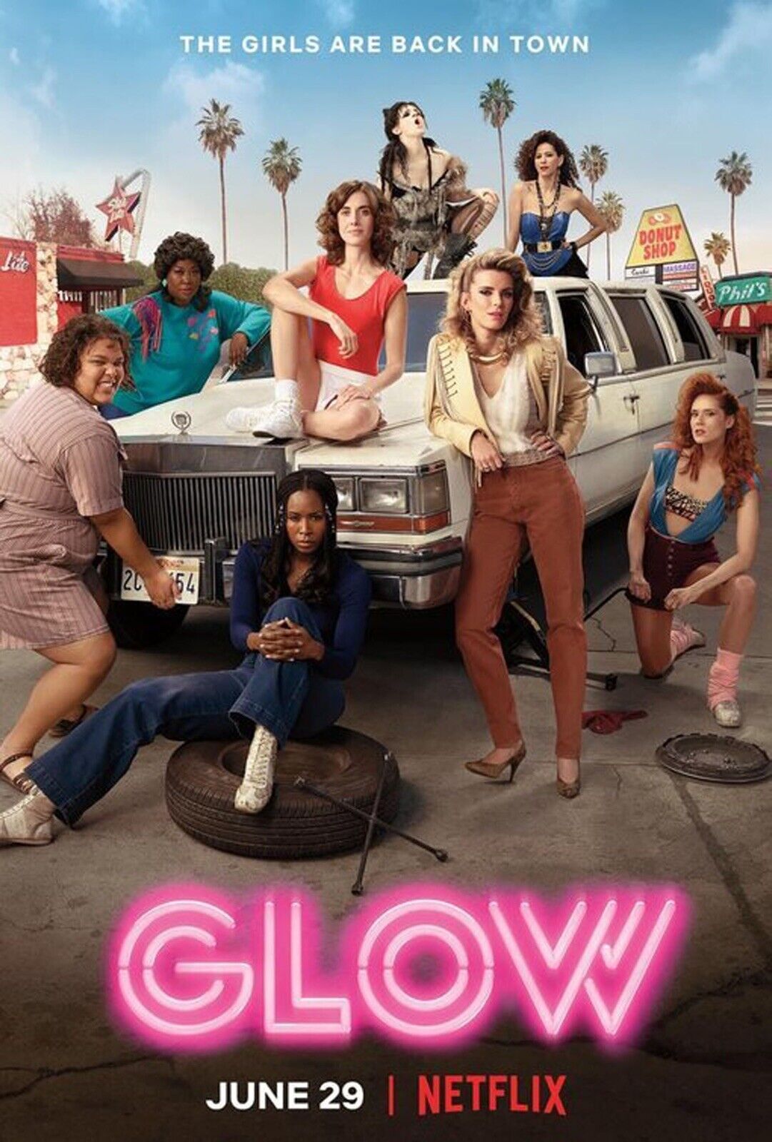 Netflix Glow Poster 12x18 Collectible Photo Poster painting Print Betty Gilpin Alison Brie