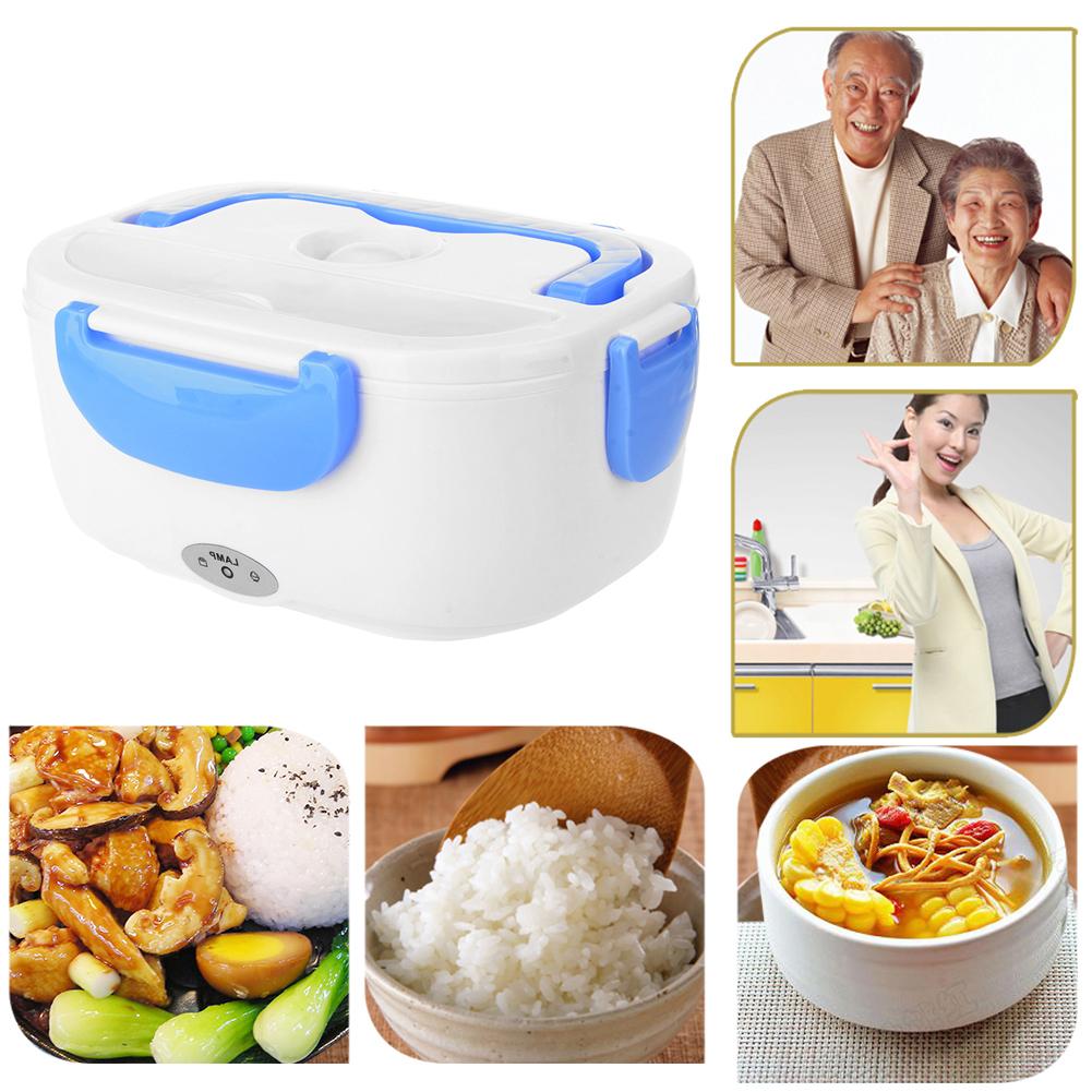 

Portable Electric Heating Lunch Box Food Container Food Warmer (EU Blue, 501 Original