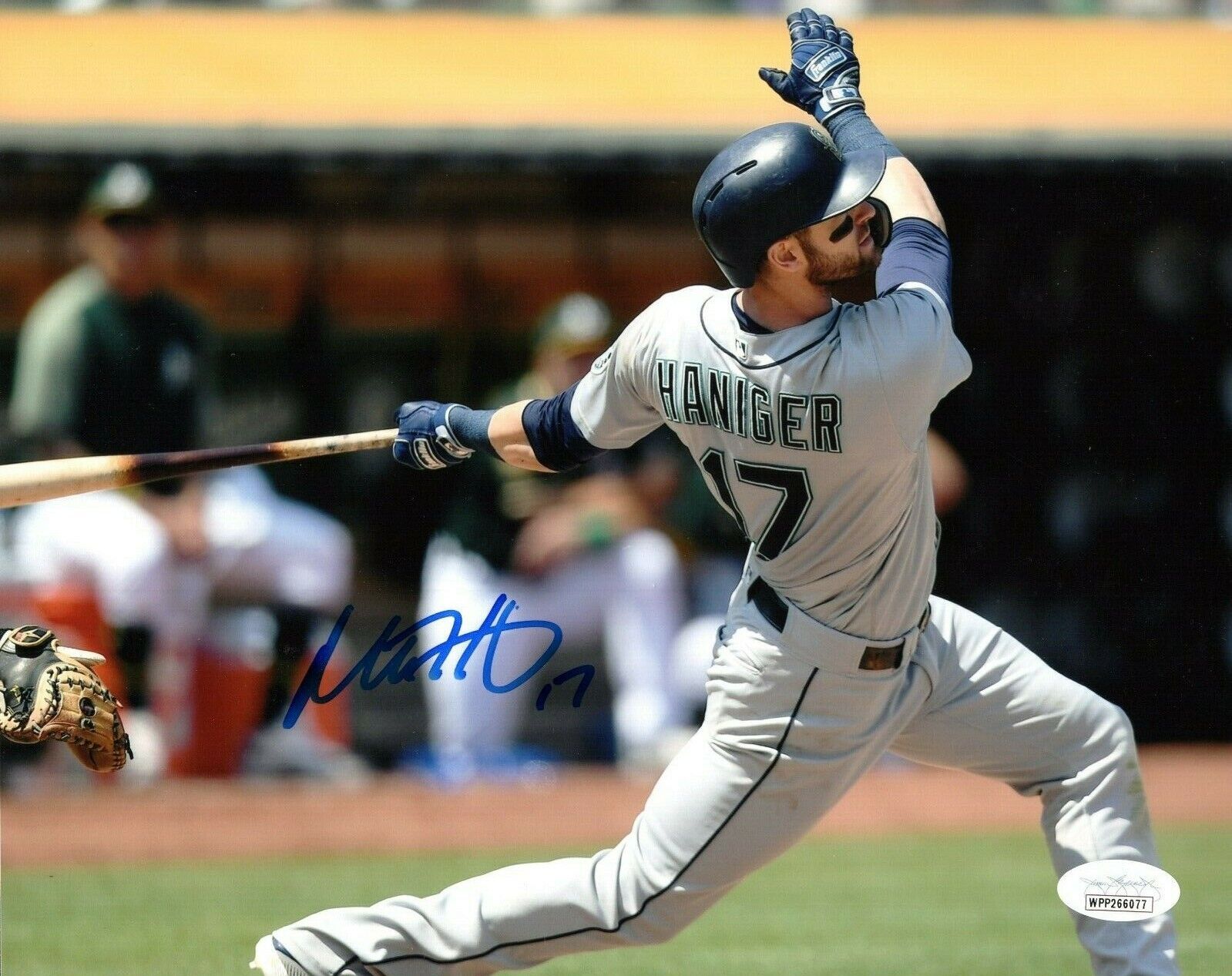 Mitch Haniger Mariners Signed Autographed 8x10 JSA COA #2