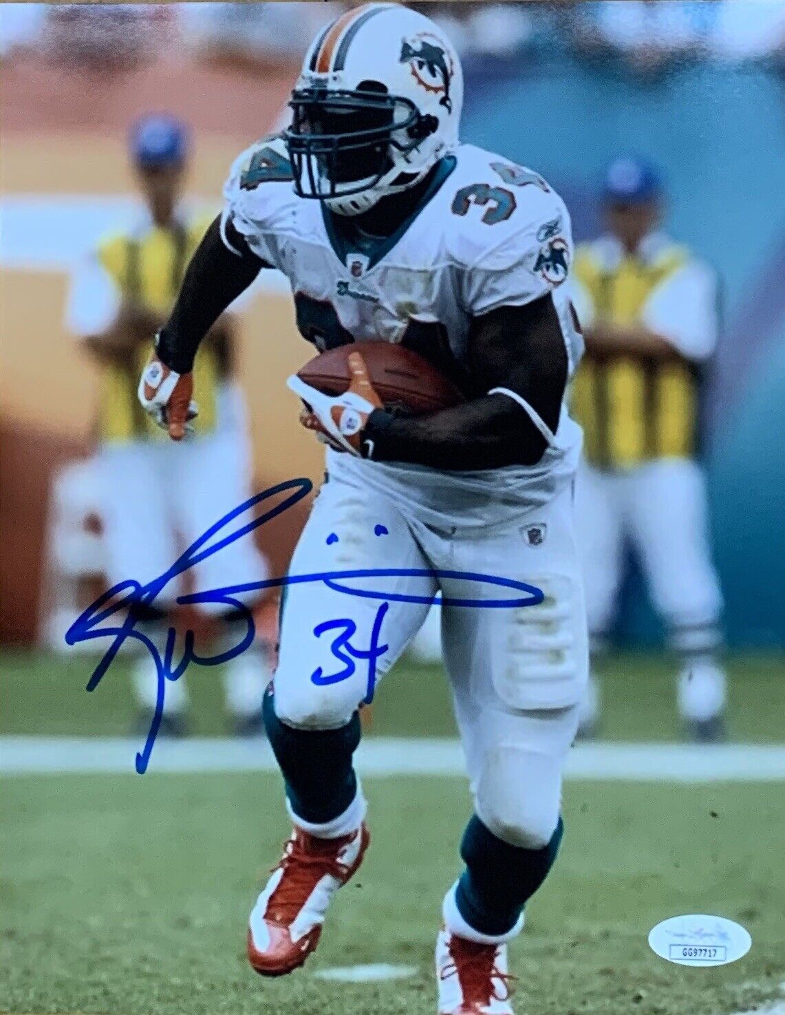 Ricky Williams Miami Dolphins Running Back #34 Autographed 8x10 Pose #3 JSA