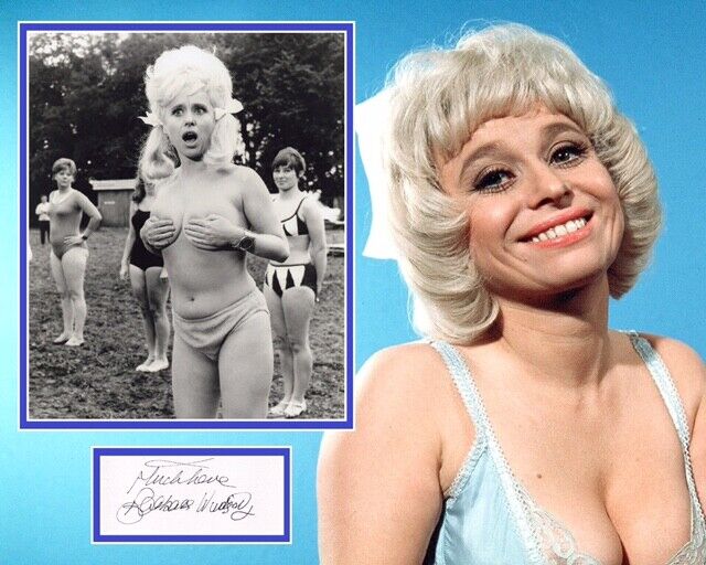 BARBARA WINDSOR SIGNED CARRY ON Photo Poster painting MOUNT UACC REG 242 (1)