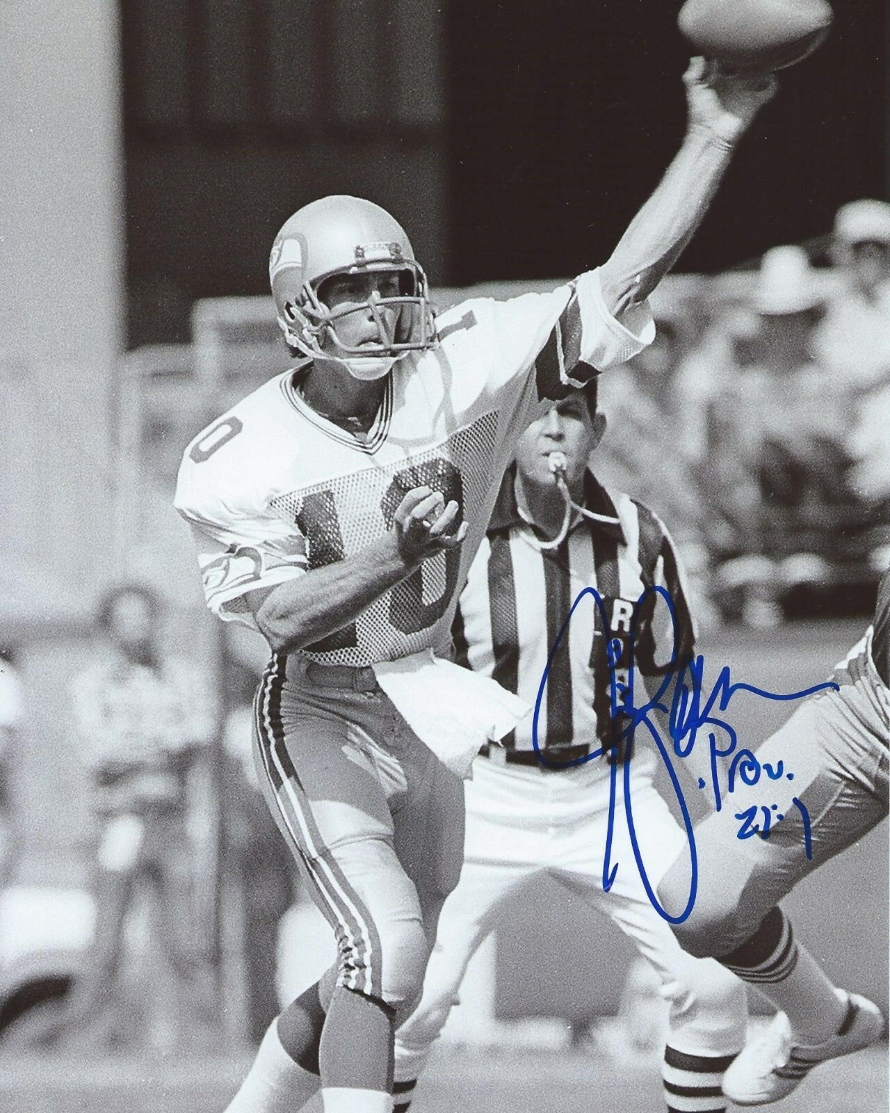 Jim Zorn Signed 8x10 Photo Poster painting Seattle Seahawks Autographed COA