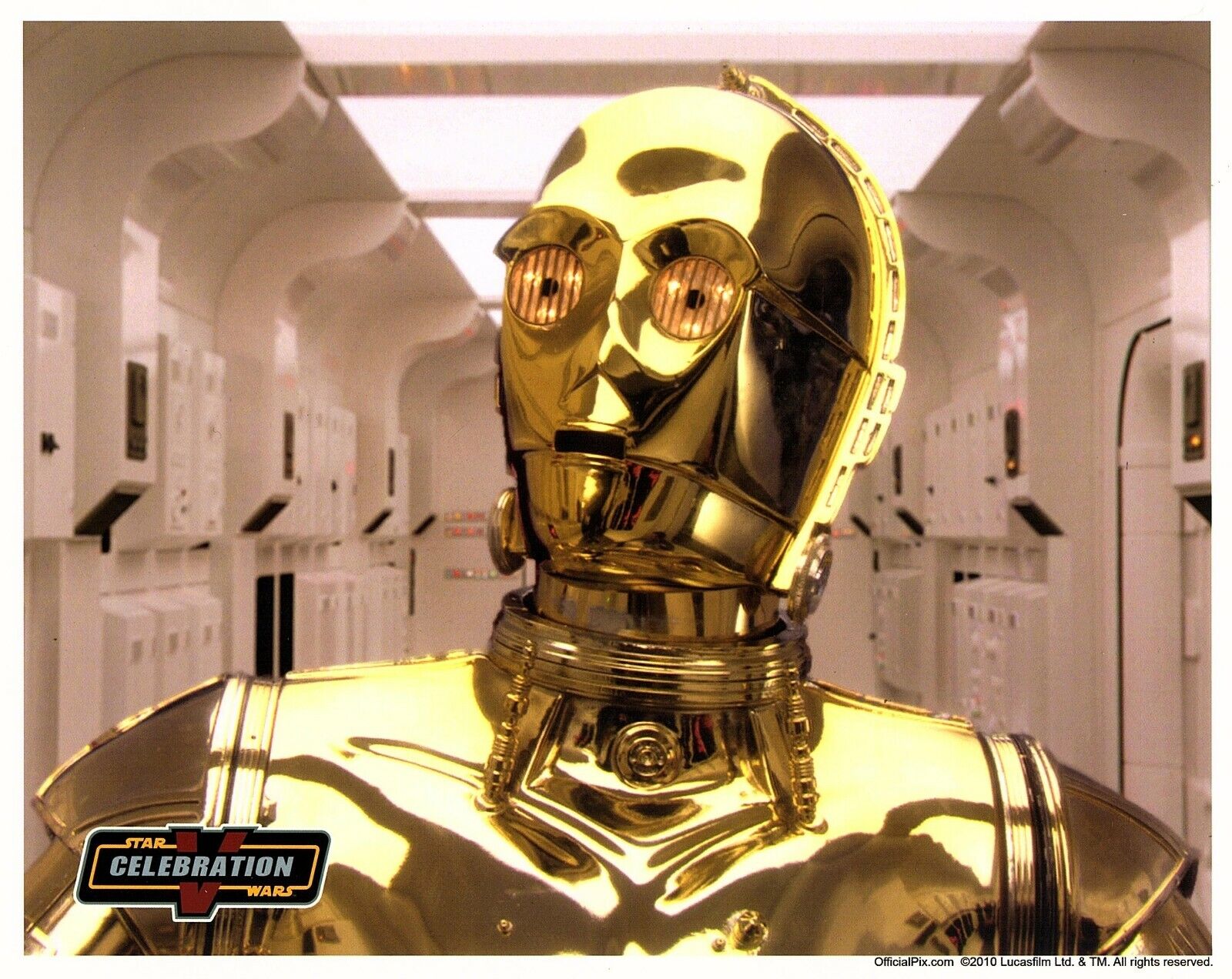 ANTHONY DANIELS 8x10 Photo Poster painting Star Wars Celebration C3-PO