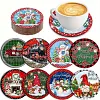 8pcs DIY Diamond Painting Coaster Kit - Christmas