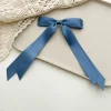 10PCS Silky Satin 2 Layers Bowknot Ribbon Hair Clip