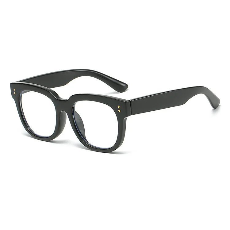 Elbru Black Anti Blue Light Reading Glasses Women Men Oversize Square Presbyopic Eyeglasses Read Eyewear Diopters 0+1+4