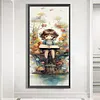 Diamond Painting -DIY Round Drill Forest Girl and the Book(30x70cm)