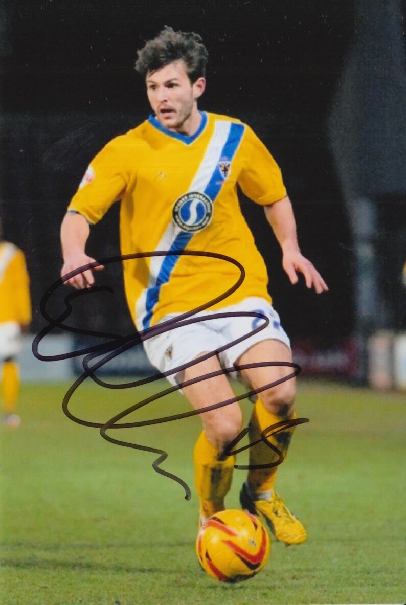 AFC WIMBLEDON HAND SIGNED AARON MORRIS 6X4 Photo Poster painting 1.