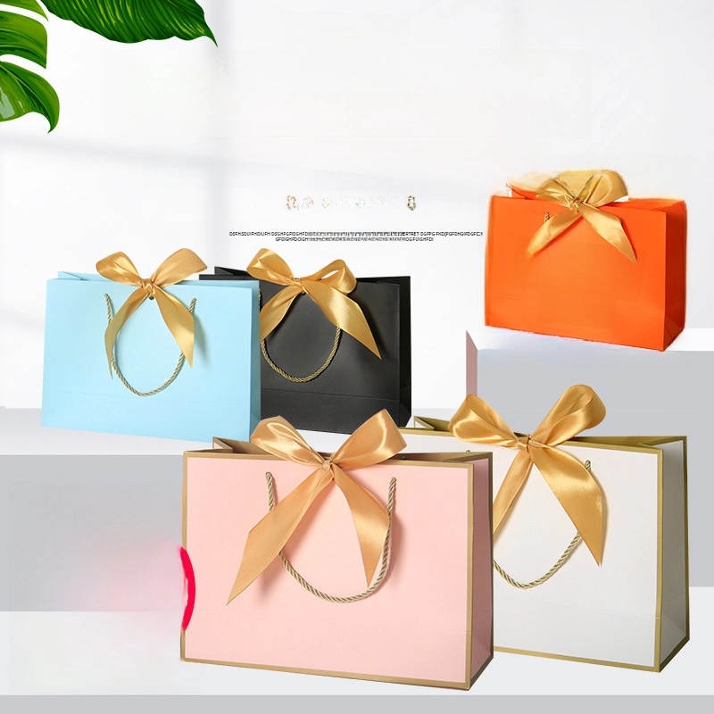 Eco-friendly Kraft Paper Shopping Bag Handles - Ideal For Retail Stores Grocery Shopping Special Occasions