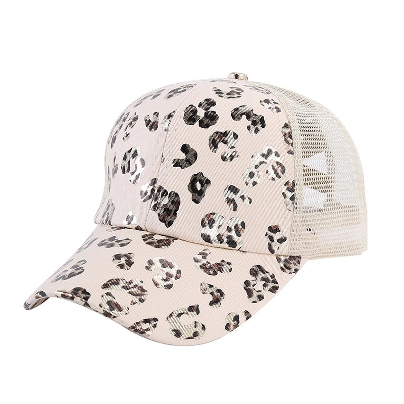 Unisex Casual Minimalist Stripe Lattice Flower Curved Eaves Baseball Cap