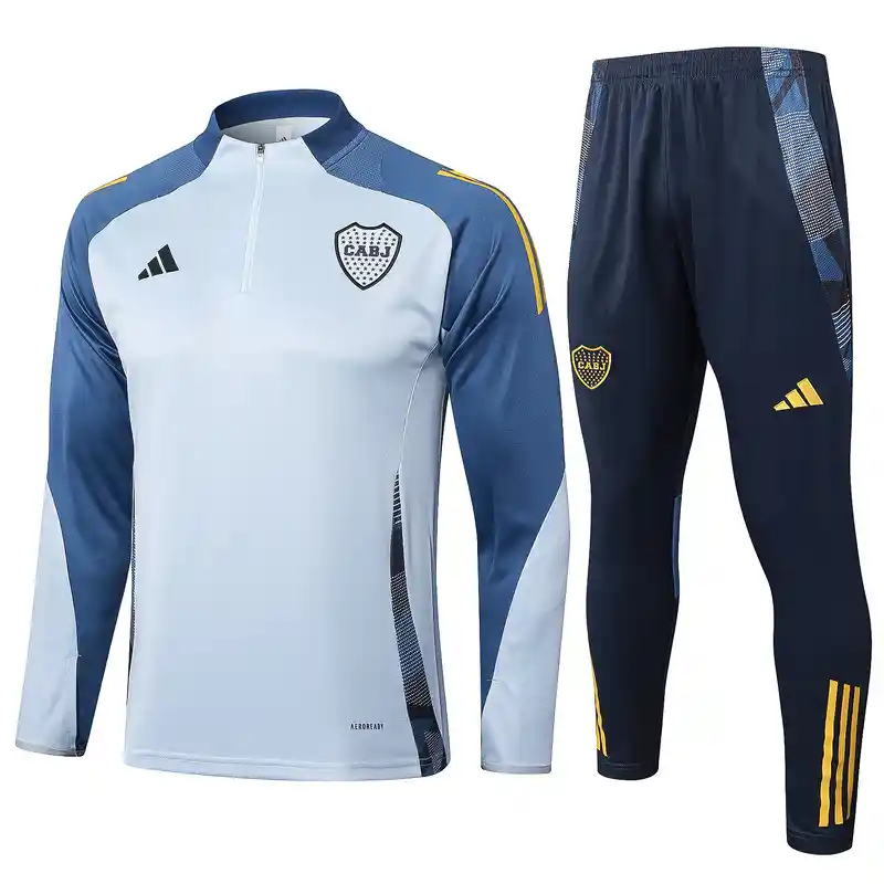 24/25 Boca Juniors Gray and Blue Track Jacket