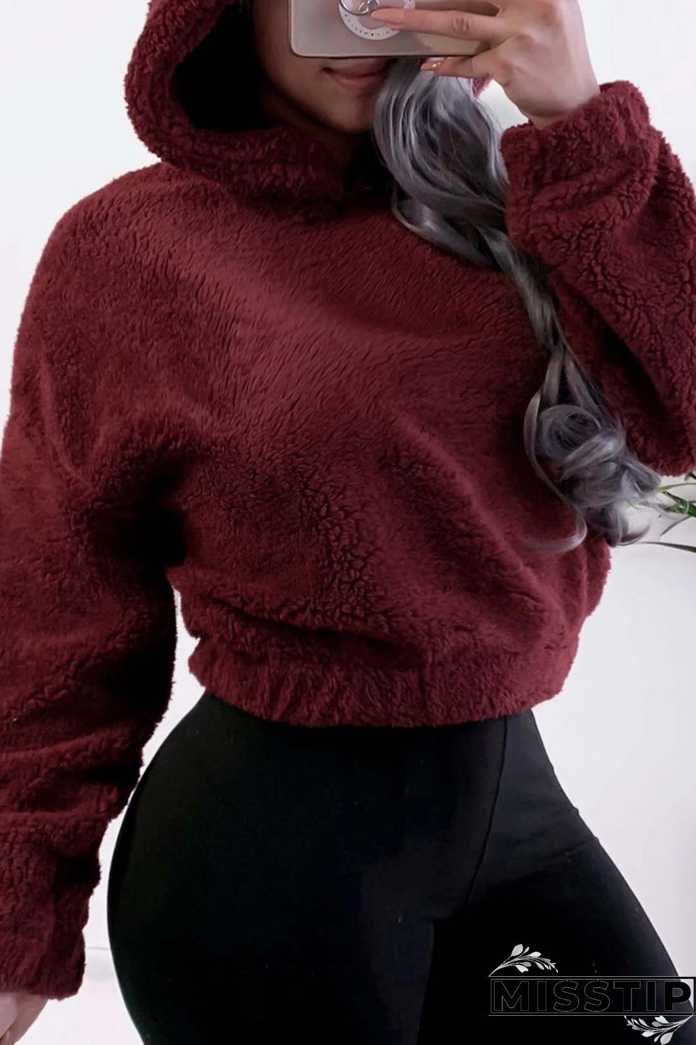 Black Fashion Casual Solid Basic Tops