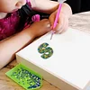1Pc DIY Diamond Painting Lettter Keychain