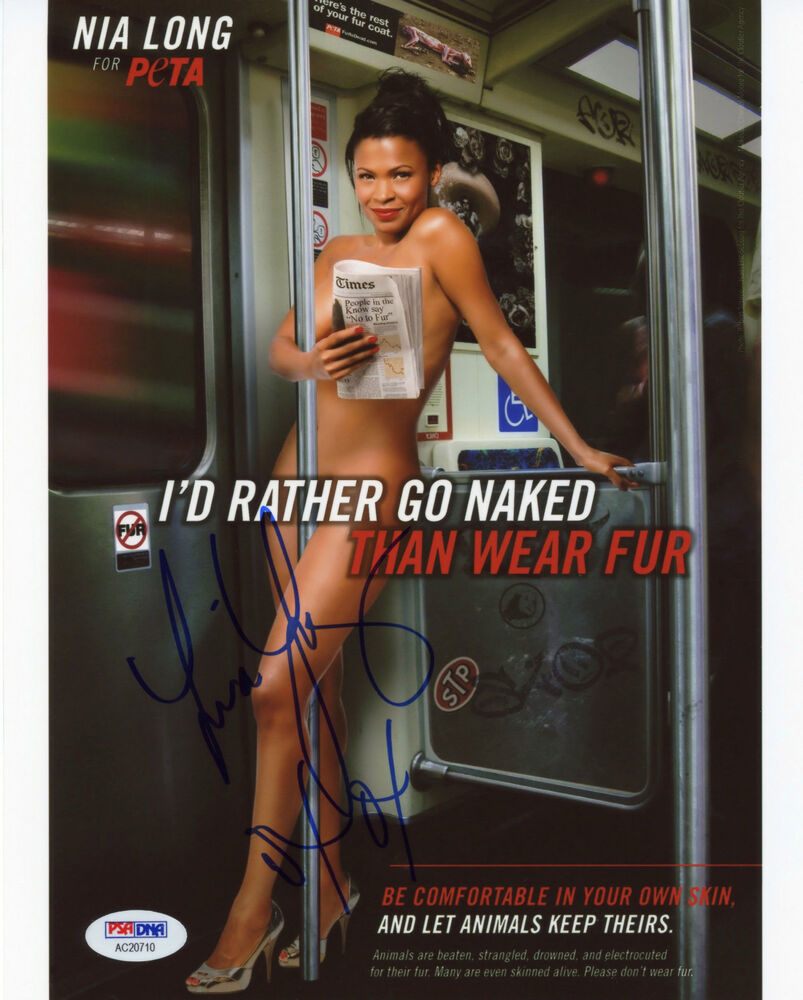 Nia Long Signed PSA/DNA 8X10 Sexy Nude Photo Poster painting Auto Autograph Autographed NCIS