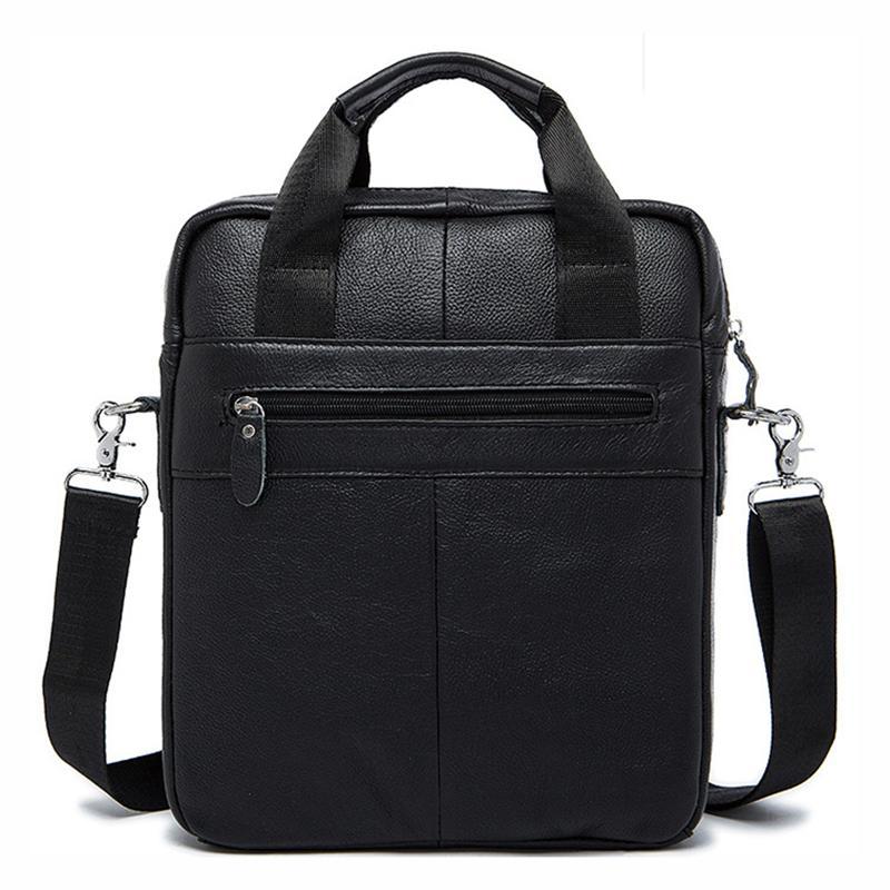 Classic Leather Soft Handbags For Men With Large Capacity