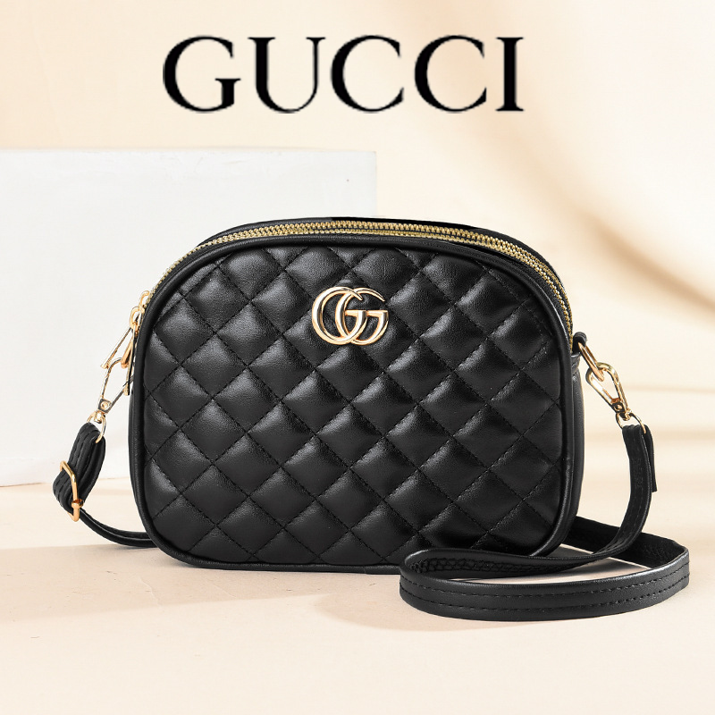 2023 Gucci nowa mała okrągła torebka damska w romby