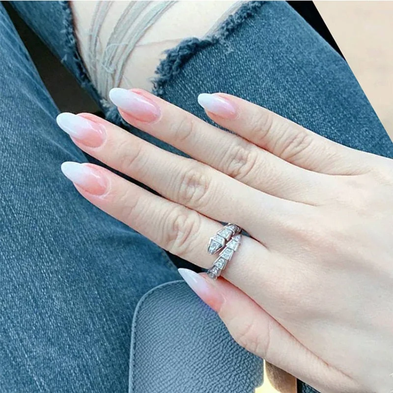 24pcs/set Acrylic Fake Nails Full Cover False Nail Art Tips 10 Sizes Fashion Designs With Nail Adhesive Sticker Coffin Nails-Nail Inspo