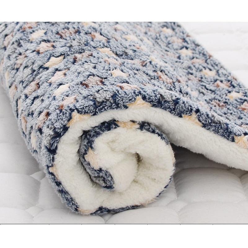  Cosy Calming Pet Blanket Coffe With Footprint