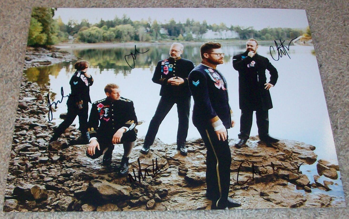 THE DECEMBERISTS SIGNED AUTOGRAPH 11x14 Photo Poster painting COLIN MELOY +4 w/PROOF