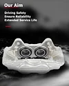cciyu 19-2984 Front Right Brake Caliper Without Bracket For Toyota For 4Runner 2003-2009,For Toyota For FJ Cruiser 2007-2014,For Toyota For Tacoma 2005-2021,For Toyota For Tundra 2000-2006