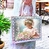 DIY Diamond Painting Girl Linen Waterproof Handbag Shopping Storage Bag Totes Kit