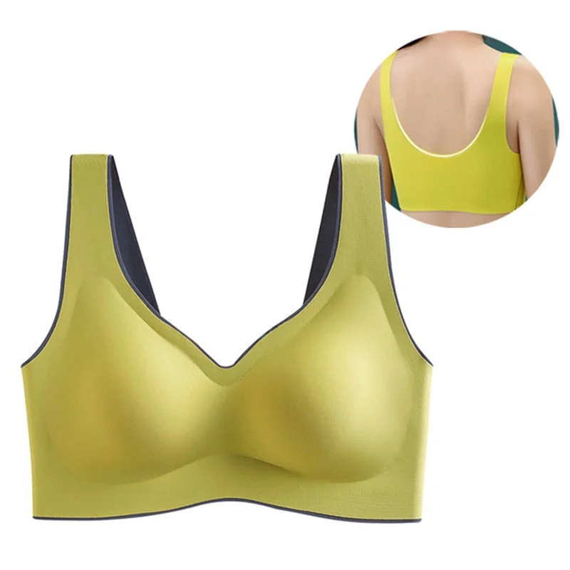 Women Bra Latex Push Up Bras Seamless Bralette Female M-XXL Plus Size Bra Tank Tops Gathers Shockproof Pad Brassiere Underwear