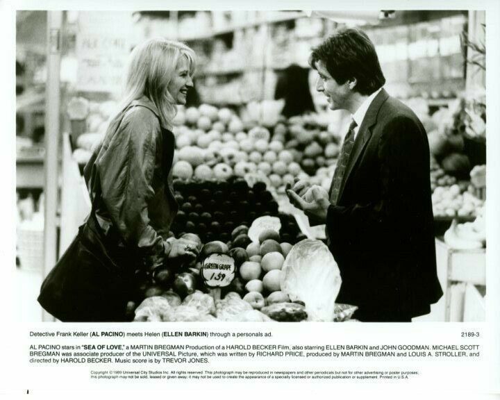 Ellen Barkin Al Pacino Sea of Love Original Press 8X10 Photo Poster painting