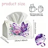 DIY Purple Butterfly Diamond Painting Tissue Box