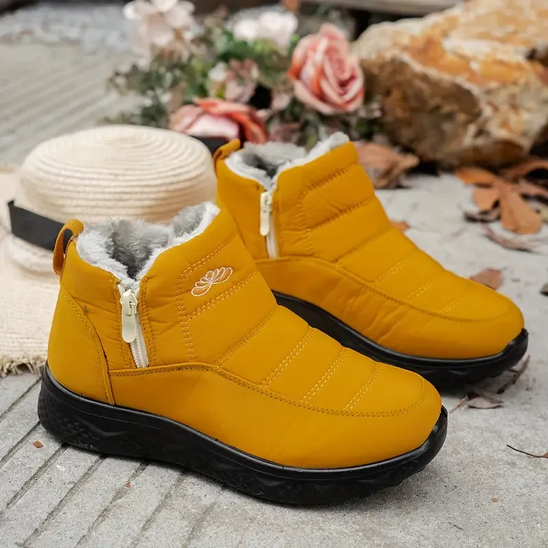 Women's Insulated Snow Boots &ndash; Waterproof. Non-Slip & Fur Lined | Comfortable Warm Winter Shoes for Mature Women