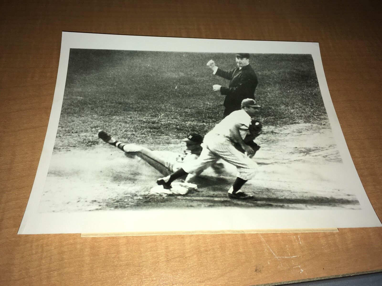 Joe Adcock Milwaukee Braves vs. Phillies 1956 INP 7 x 9