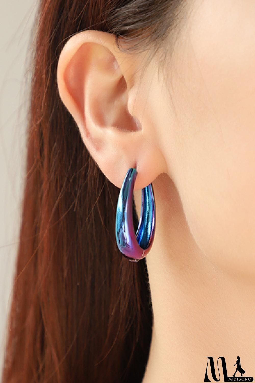MidiSono - Multicolored Huggie Earrings