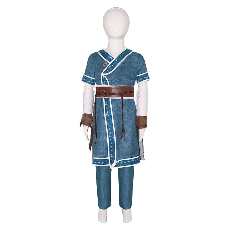 Kids Children Avatar: The Last Airbender 2024 Katara Blue Set Outfits Cosplay Costume