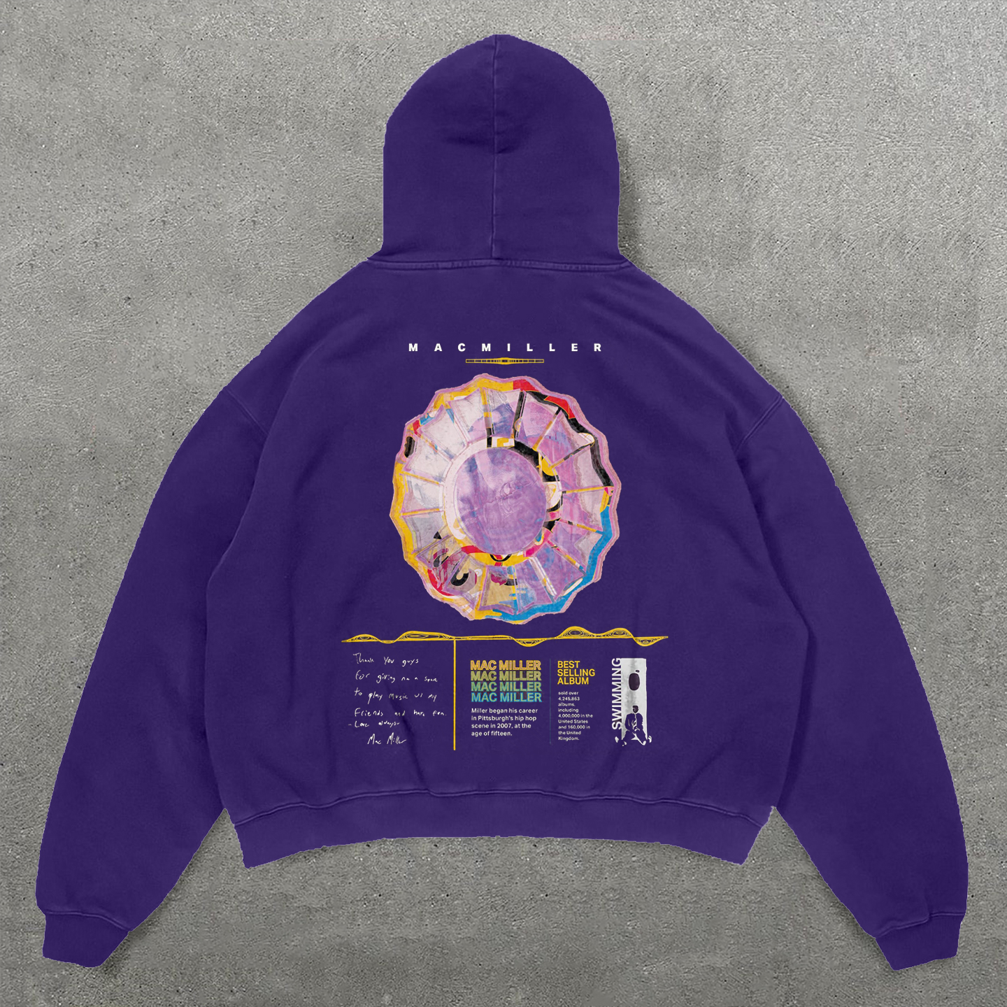 Music Album Print Long Sleeve Hoodies