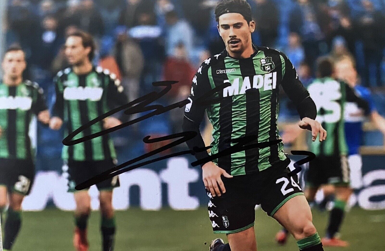 Edoardo Goldaniga Hand Signed Sassuolo 6X4 Photo Poster painting