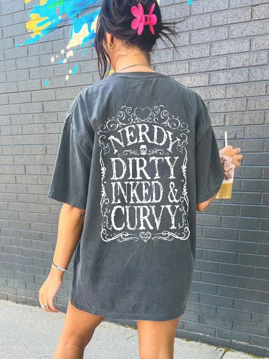 Nerdy Dirty Inked&Curvy T-shirt / TECHWEAR CLUB / Techwear